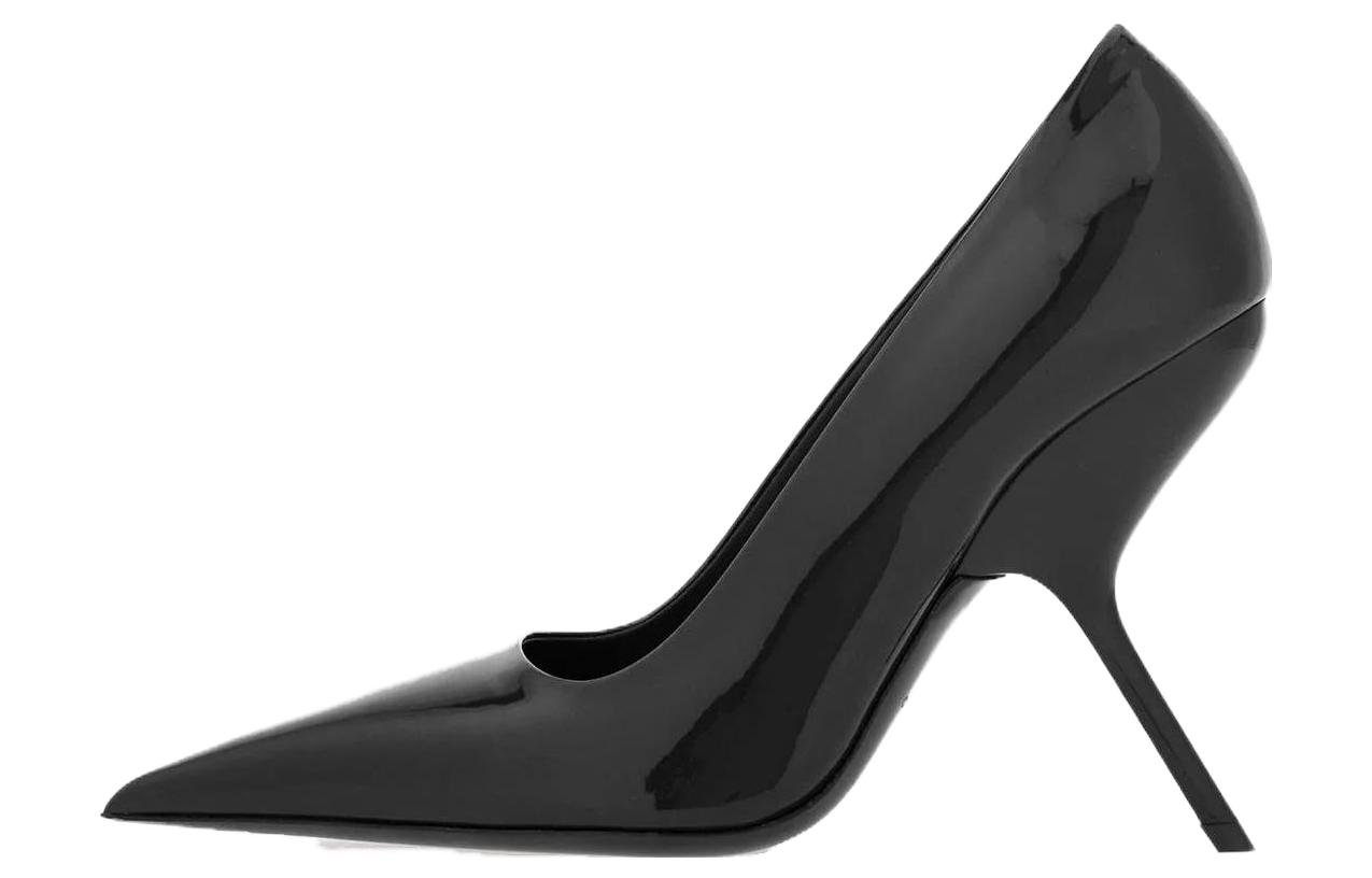 (Women) FERRAGAMO Salvatore Leather Pointed Toe Stiletto 'Black' 01F884-762434