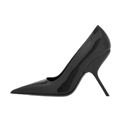 (W) FERRAGAMO Salvatore Leather Pointed Toe Stiletto 'Black'