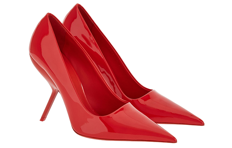 (W) FERRAGAMO Salvatore Leather Pointed Toe Stiletto 'Red' 圖 2