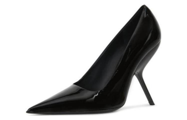 (W) FERRAGAMO Salvatore Leather Pointed Toe Stiletto 'Black' 圖 2