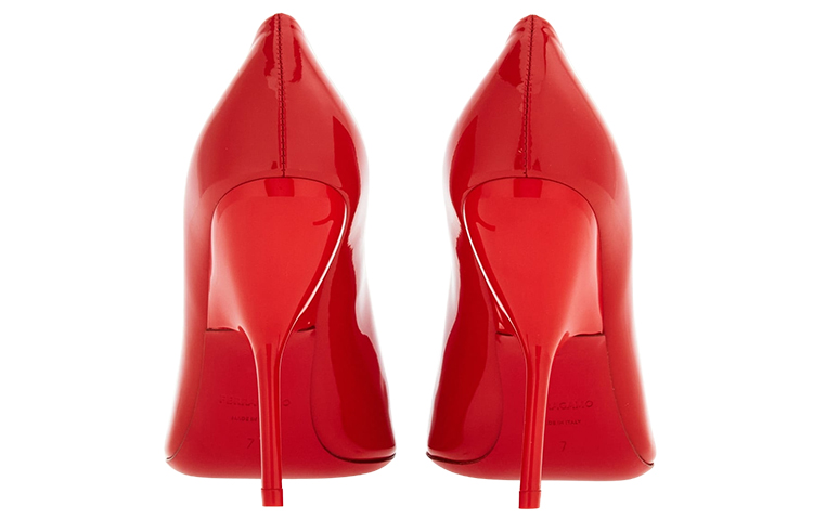 (W) FERRAGAMO Salvatore Leather Pointed Toe Stiletto 'Red' 圖 4