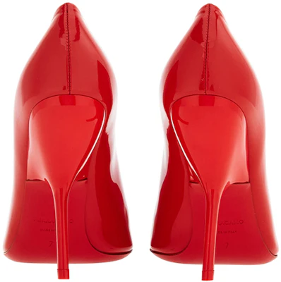 (W) FERRAGAMO Salvatore Leren Puntige Neus Stiletto ''Rood'' 01F884-762436 Shop (W) FERRAGAMO Salvatore Leren Puntige Neus Stiletto ''Rood'' 01F884-762436