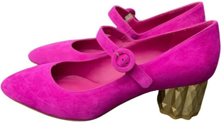(W) FERRAGAMO Salvatore Mocassin Cuir Bout Rond "Talon Chunky Rose" 01Q032-715405 Buy (W) FERRAGAMO Salvatore Mocassin Cuir Bout Rond "Talon Chunky Rose" 01Q032-715405