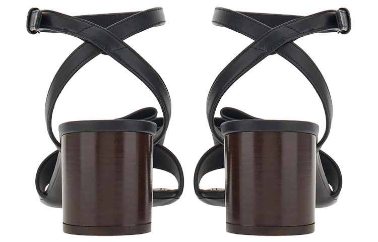 (W) FERRAGAMO Salvatore Leather Sandals 'Double Bow' 圖 4