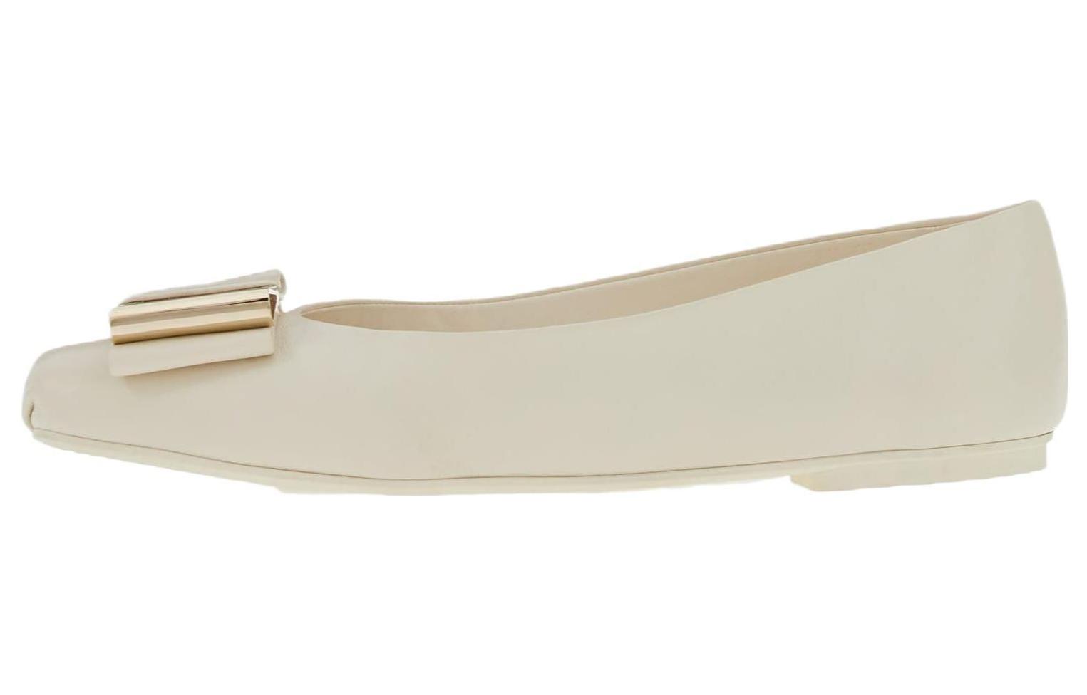 (W) FERRAGAMO Salvatore Leather Sneaker 'Beige'