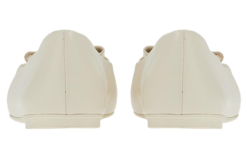 (W) FERRAGAMO Salvatore Leather Sneaker 'Beige' 圖 4