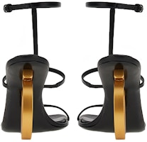 FERRAGAMO菲拉格慕 皮革 方頭扣環 時尚涼鞋 10.5cm 女款 黑色 Shop FERRAGAMO菲拉格慕 皮革 方頭扣環 時尚涼鞋 10.5cm 女款 黑色