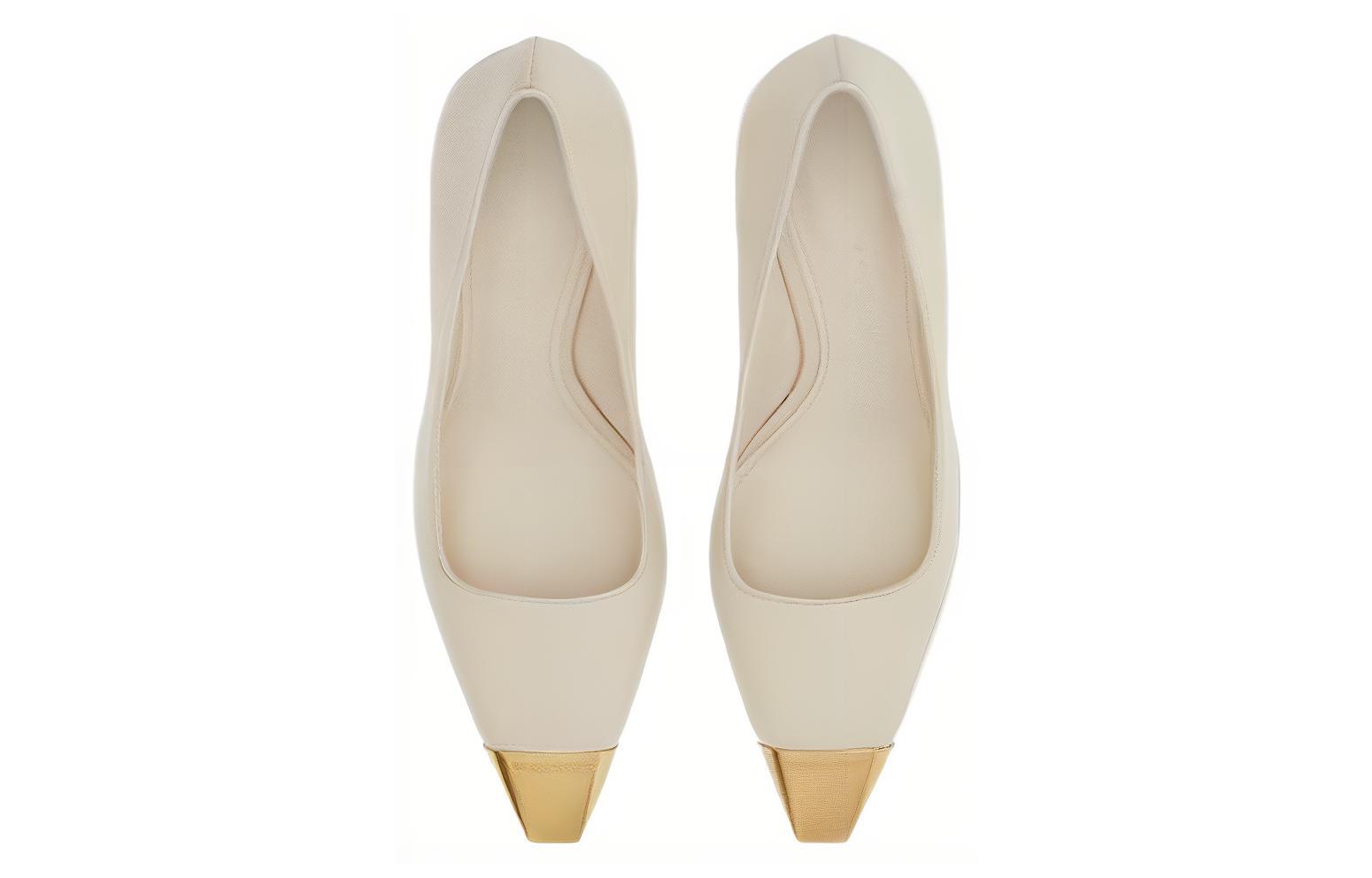 (W) FERRAGAMO Salvatore Leather Stiletto 'Beige CMFT' 圖 4