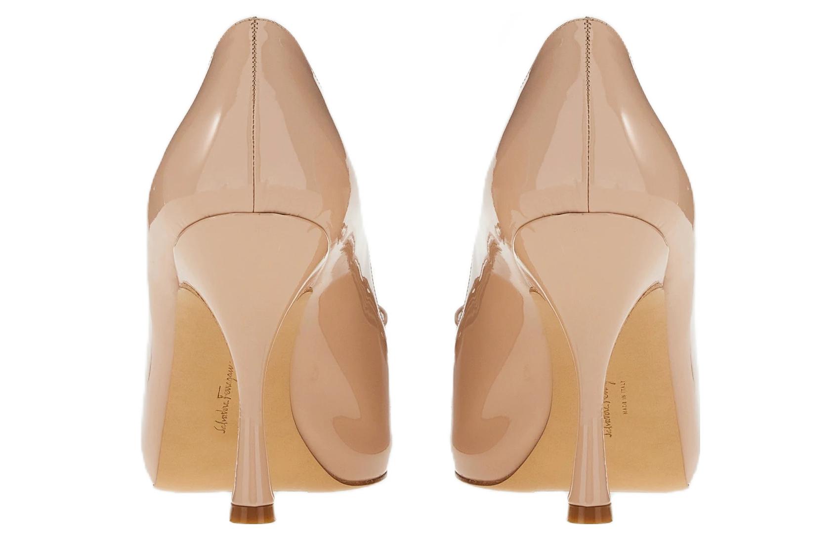 (W) FERRAGAMO Kali Bow Pumps 'Beige' 圖 4