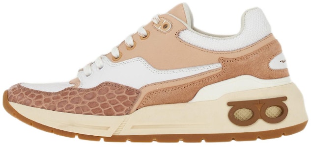 (W) FERRAGAMO Salvatore Low-Top Lace-Up 'Coklat Putih' 030349-757649 Buy (W) FERRAGAMO Salvatore Low-Top Lace-Up 'Coklat Putih' 030349-757649