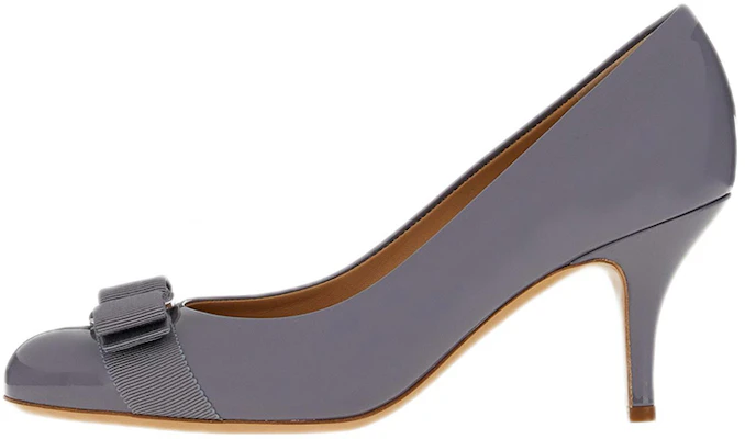 (Women) FERRAGAMO Salvatore Patent Leather High-Heeled Shoes 'Purple Bow' 01B788-753671 Buy (Women) FERRAGAMO Salvatore Patent Leather High-Heeled Shoes 'Purple Bow' 01B788-753671