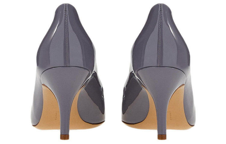 (W) FERRAGAMO Salvatore Patent Leather High-Heeled Shoes 'Purple Bow' 圖 4