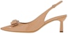 (W) FERRAGAMO Salvatore Tumit Tinggi Kulit Berkilat 'Pink Vara Bow' 01E285-757791
