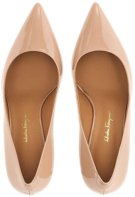 (W) FERRAGAMO Salvatore Escarpins Cuir Verni ''Marron Clair Bout Pointu'' 01D160-753921 Lookbook (W) FERRAGAMO Salvatore Escarpins Cuir Verni ''Marron Clair Bout Pointu'' 01D160-753921