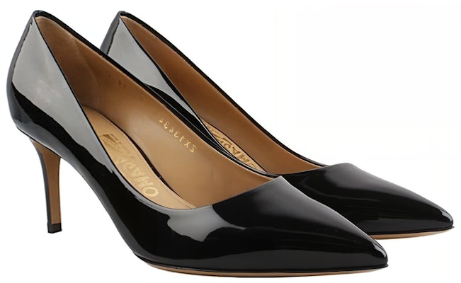(Women) FERRAGAMO Salvatore Patent Leather Pointed-Toe High Heels 'Black' 01L435-642753 Order (Women) FERRAGAMO Salvatore Patent Leather Pointed-Toe High Heels 'Black' 01L435-642753