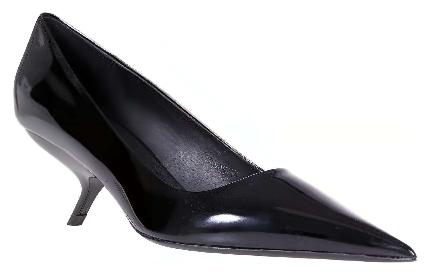 (W) FERRAGAMO Salvatore Patent Leather Pointed Toe Pumps 'Black' 圖 3