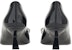 (W) FERRAGAMO Salvatore Kulit Kitten Heels 'Black Bow' Bertumit Runcing 01F594-763726