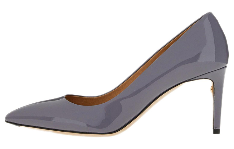 (W) FERRAGAMO Salvatore Patent Leather Pump 'Purple Fashion Pointed Toe'