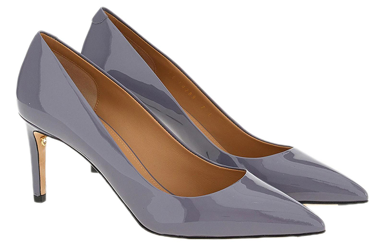(W) FERRAGAMO Salvatore Patent Leather Pump 'Purple Fashion Pointed Toe' 圖 2