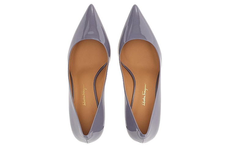 (W) FERRAGAMO Salvatore Patent Leather Pump 'Purple Fashion Pointed Toe' 圖 3