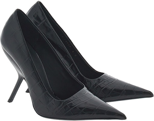 (Women) FERRAGAMO Salvatore Patent Leather Stiletto 12cm 'Black Pointed-Toe' 01F950-766277 Order (Women) FERRAGAMO Salvatore Patent Leather Stiletto 12cm 'Black Pointed-Toe' 01F950-766277