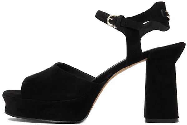 (W) FERRAGAMO Salvatore Sasha ''Schwarzer Samt Chunky Heel Peep Toe'' 01E075-758158 Buy (W) FERRAGAMO Salvatore Sasha ''Schwarzer Samt Chunky Heel Peep Toe'' 01E075-758158