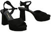 Shop (W) FERRAGAMO Salvatore Sasha ''Schwarzer Samt Chunky Heel Peep Toe'' 01E075-758158