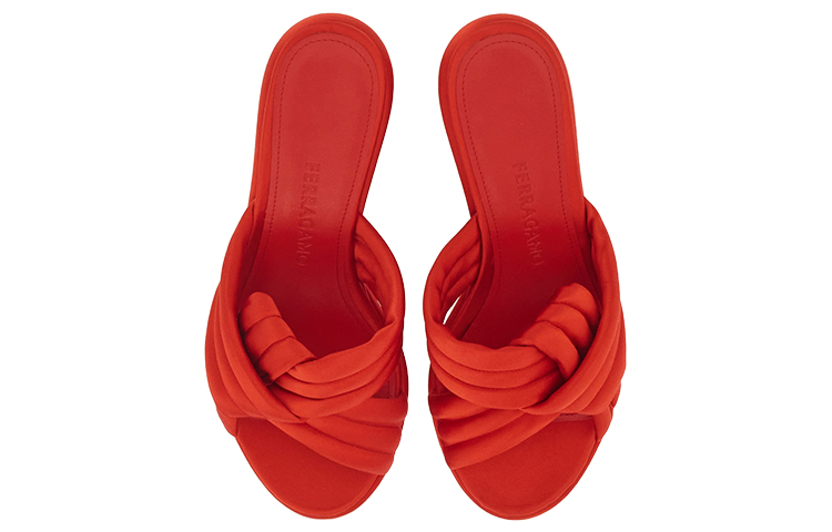 Lookbook (W) フェラガモ Salvatore スカルプチャー サンダル (レッド) 01F807-763971
