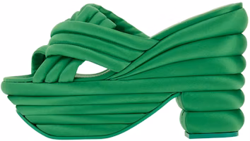 (Women) FERRAGAMO Salvatore Sculptured Wedge 'Green' 01F807-763974 (Women) FERRAGAMO Salvatore Sculptured Wedge 'Green' 01F807-763974