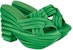 (Women) FERRAGAMO Salvatore Sculptured Wedge 'Green' 01F807-763974