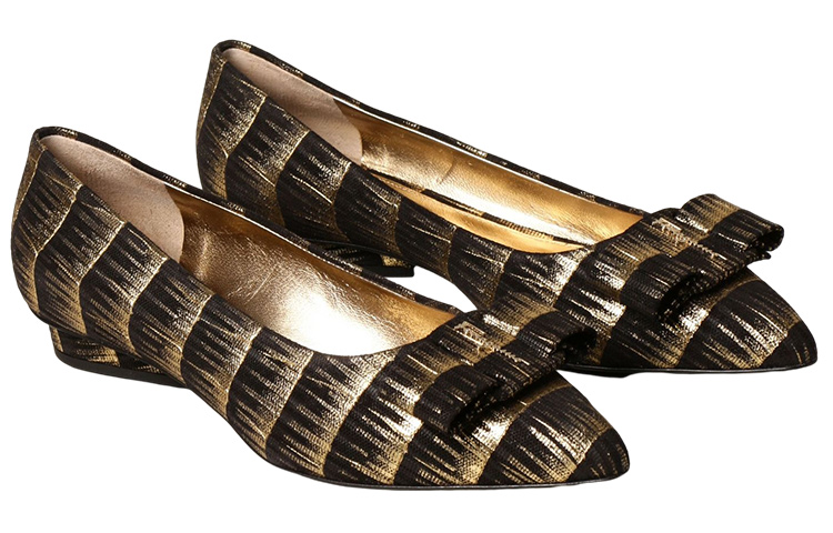 Lookbook (W) フェラガモ Salvatore スリッポン ゴールドブラック 01R252-741126