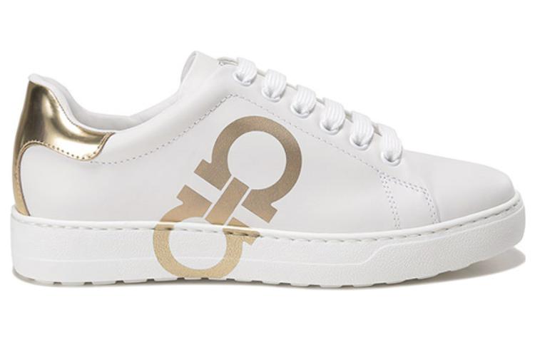 (W) FERRAGAMO Salvatore Sneaker 'White Gold' 圖 2