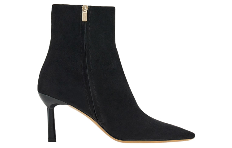 Order (W) 菲拉格慕Salvatore黑色绒面拉链短靴 01E545-758552