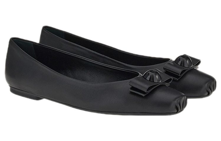 Order (W) 菲拉格慕Salvatore Vara黑色蝴蝶结鞋 01E349-757823