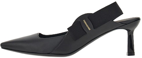 (Women) FERRAGAMO Salvatore Vara 'Black Bow Kitten Heels' 01E904-763425 (Women) FERRAGAMO Salvatore Vara 'Black Bow Kitten Heels' 01E904-763425