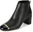 Order (W) FERRAGAMO Vara Chain Detail Enkellaarsjes ''Zwart'' 01P057-704006