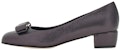 (W) FERRAGAMO Salvatore Vara 'Tumit Kucing Kulit Hitam' 01G499-766439