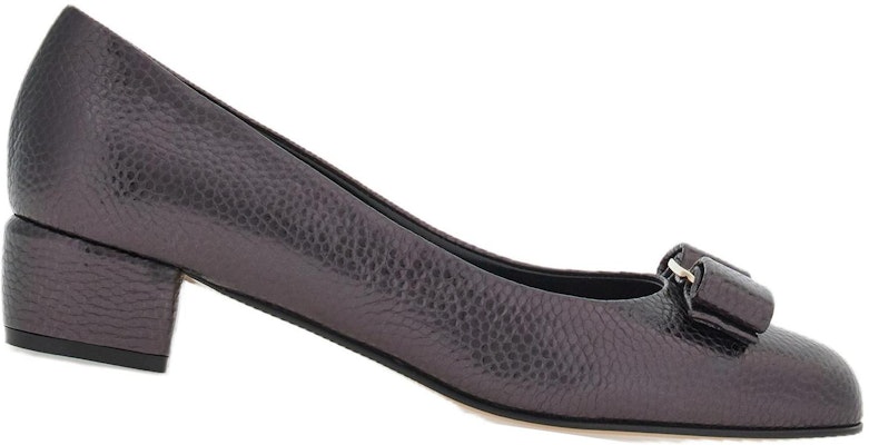 (Women) FERRAGAMO Salvatore Vara 'Black Leather Kitten Heel' 01G499-766439 Order (Women) FERRAGAMO Salvatore Vara 'Black Leather Kitten Heel' 01G499-766439