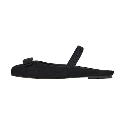 (W) FERRAGAMO Salvatore Vara 'Black Velvet Bow'