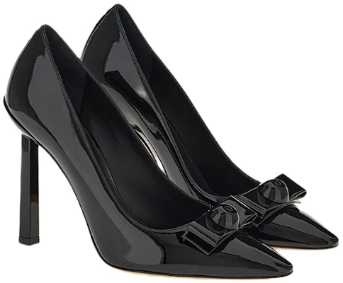 (W) FERRAGAMO Salvatore Vara 'Black Patent' Sepatu Formal Wanita 01E375-757801 Order (W) FERRAGAMO Salvatore Vara 'Black Patent' Sepatu Formal Wanita 01E375-757801