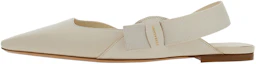 Buy (W) FERRAGAMO萨尔瓦托白色蝴蝶结女鞋 01E872-763421