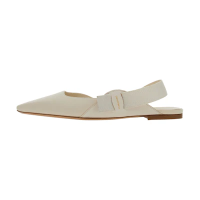 (W) FERRAGAMO Salvatore Vara 'White Bow'