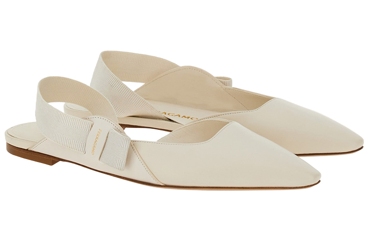 Lookbook (W) FERRAGAMO萨尔瓦托白色蝴蝶结女鞋 01E872-763421