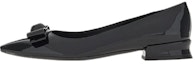 Buy (W) FERRAGAMO Salvatore Vara Flats 'Hitam Patent Riben' 01E560-757785