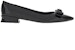 (W) FERRAGAMO Salvatore Vara Flats 'Hitam Patent Riben' 01E560-757785