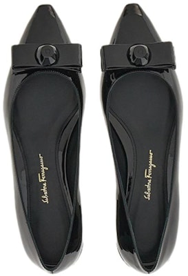 (Women) FERRAGAMO Salvatore Vara Flats 'Black Patent Bow' 01E560-757785 Shop (Women) FERRAGAMO Salvatore Vara Flats 'Black Patent Bow' 01E560-757785