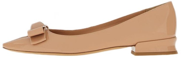 (Women) FERRAGAMO Salvatore Vara Flats 'Patent Brown Bow' 01E560-757786 (Women) FERRAGAMO Salvatore Vara Flats 'Patent Brown Bow' 01E560-757786