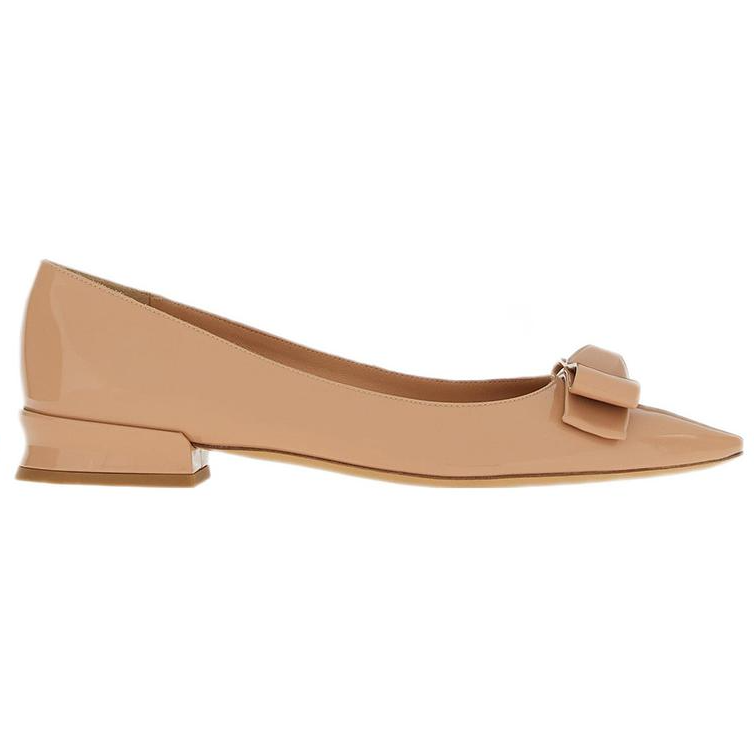 Lookbook (W) FERRAGAMO Salvatore Vara Flats 'Coklat Kilat bersama Riben' 01E560-757786