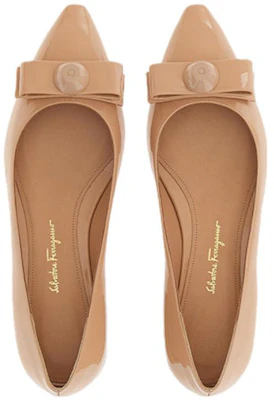 (W) FERRAGAMO Salvatore Vara Flats 'Coklat Kilat bersama Riben' 01E560-757786 Purchase (W) FERRAGAMO Salvatore Vara Flats 'Coklat Kilat bersama Riben' 01E560-757786