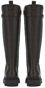 (W) FERRAGAMO Salvatore Vara But Tinggi 'Black Chain-Lined' Hitam 01D641-756188 Purchase (W) FERRAGAMO Salvatore Vara But Tinggi 'Black Chain-Lined' Hitam 01D641-756188